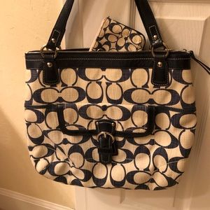 Coach bag and key chain wallet
